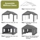 preview thumbnail 21 of 42, Heavy Duty Carport with Roll-Up Sidewall and Ventilated Windows with Removable Sidewalls