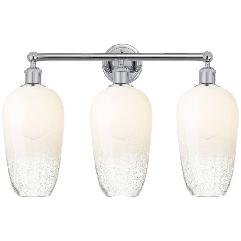 Innovations Lighting Endless Possibilities Edison - Brookhaven Flute - 3 Light 25" Bath Vanity Light - Polished Chrome/Opal