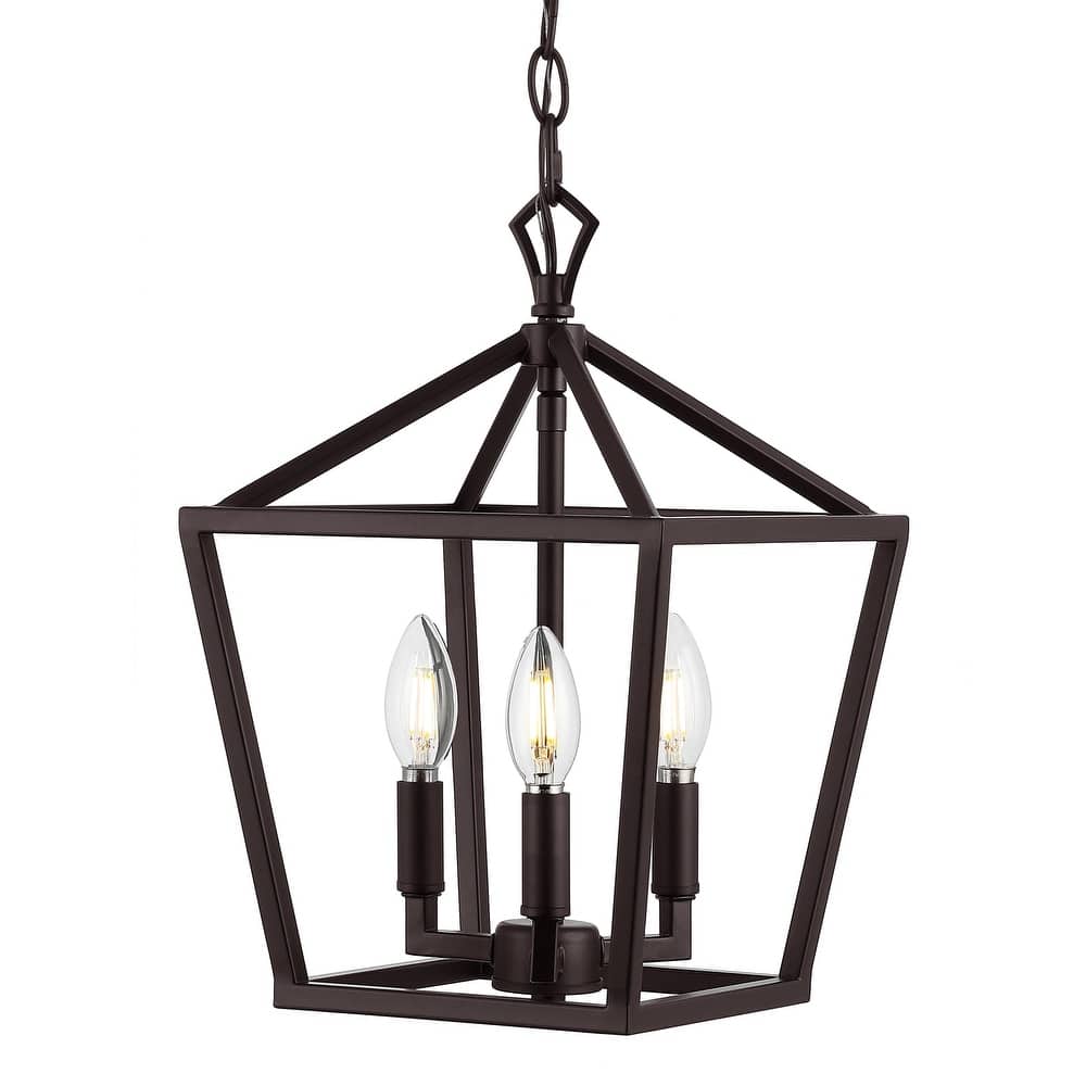 Marion Lantern Metal LED Pendant, by JONATHAN Y