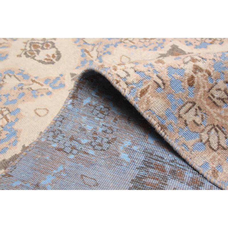 ECARPETGALLERY Hand-knotted Antalya Vintage Cream Wool Rug - 2'8 x 4'7