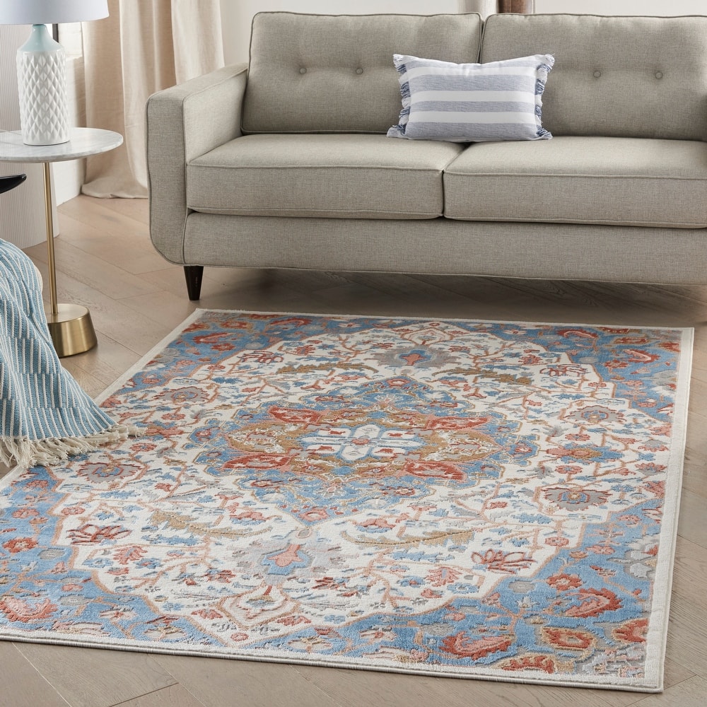 Nourison Elation Persian Floral Medallion Area Rug