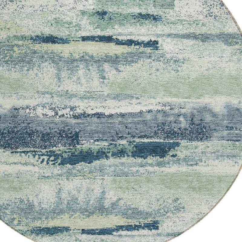 HomeRoots Abstract Transitional Rectangle Outdoor Rug