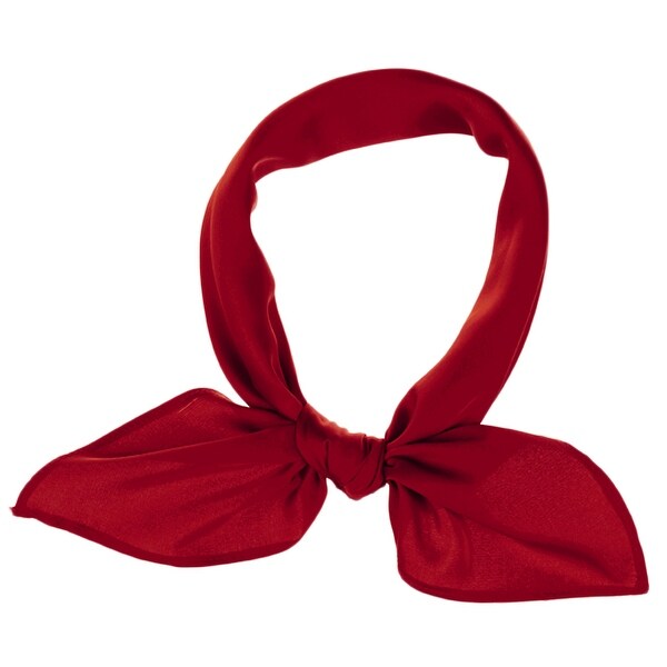 ladies red scarf