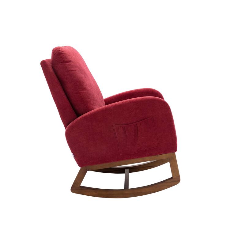 MidCentury Modern Rocking Chair for Living Room & Nursery, High