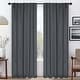 preview thumbnail 187 of 198, Superior Solid Machine Washable Room Darkening Curtains with Back Tabs, Set of 2 42" x 108" - Grey