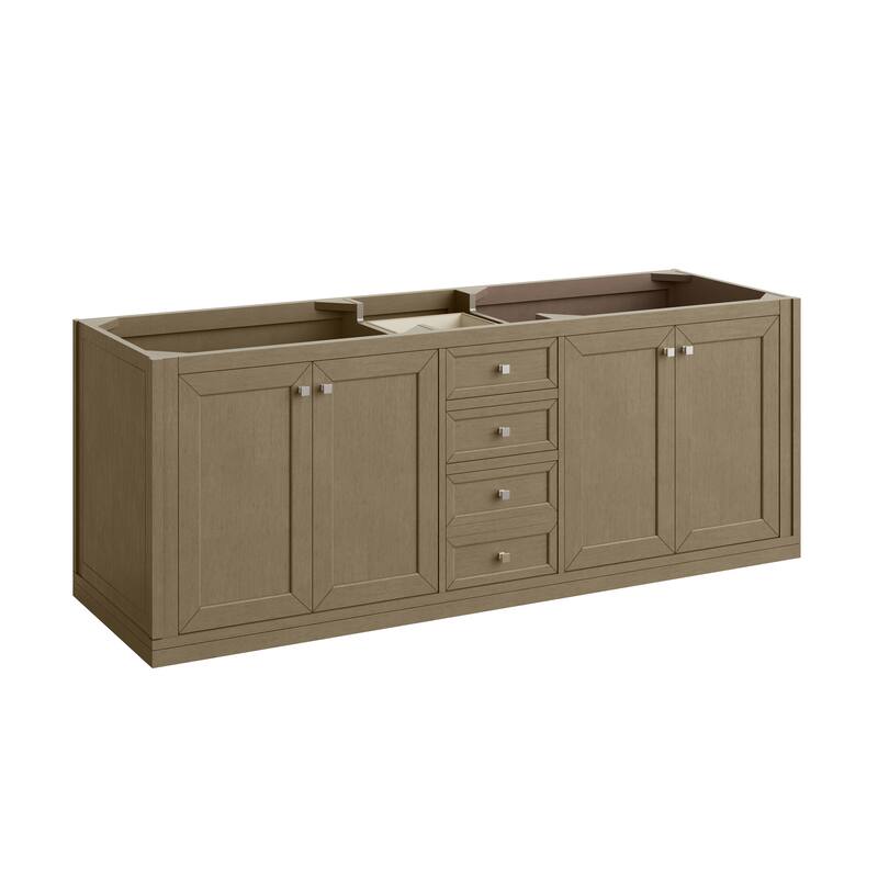 Chicago 72" Double Vanity, Walnut Whisper