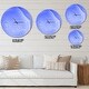 preview thumbnail 4 of 8, Designart 'Dark Blue Agate Structure' Oversized Modern Wall CLock