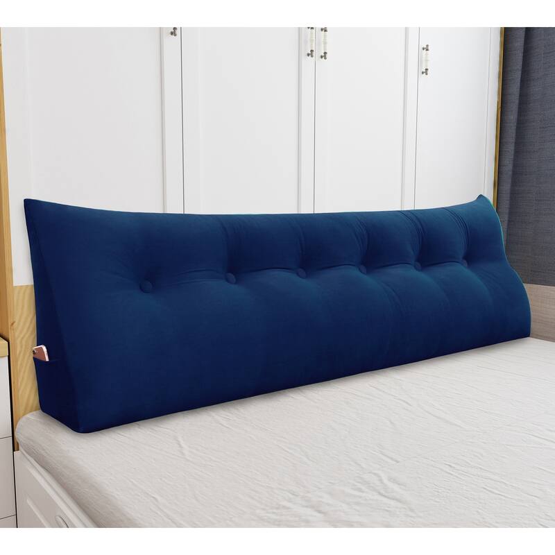 WOWMAX Bed Rest Wedge Pillow Back Support Bolster Daybed Dorm Cushion