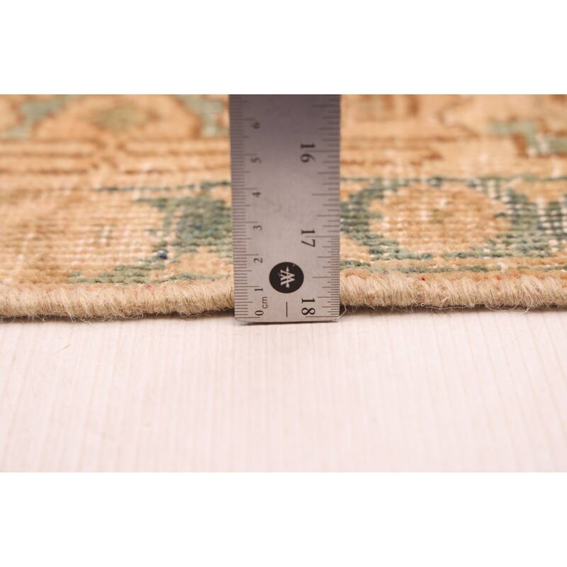 ECARPETGALLERY Hand-knotted Antalya Vintage Tan Wool Rug - 5'0 x 9'7