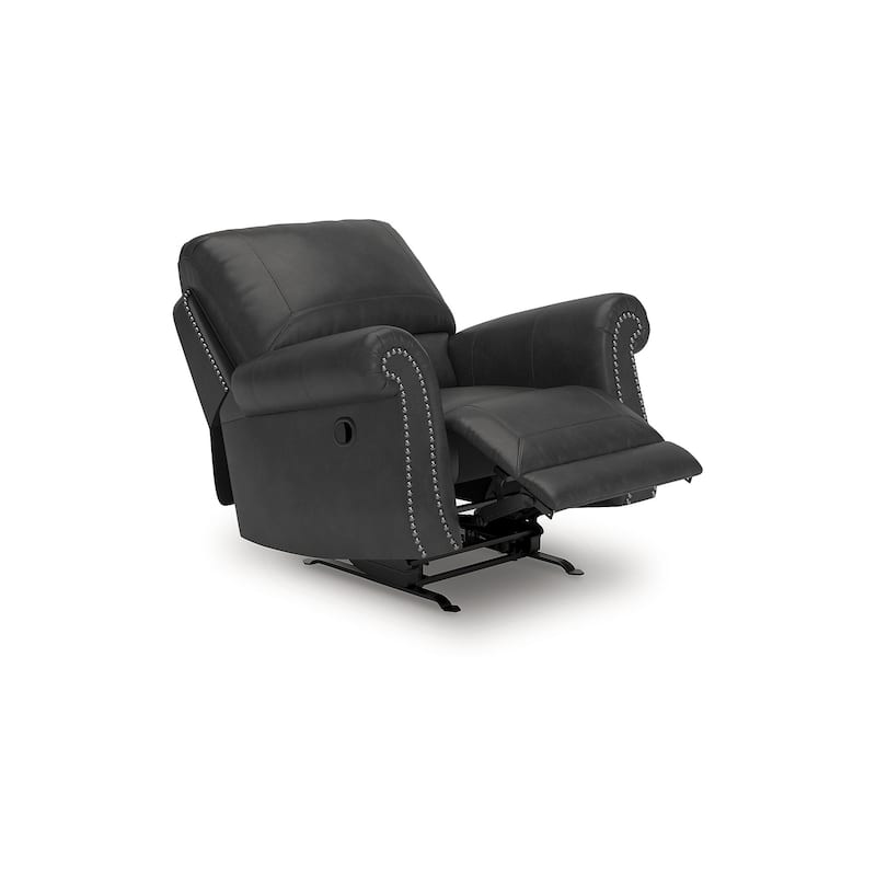Signature Design by Ashley Shadsburne Black Swivel Glider Recliner