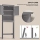 preview thumbnail 11 of 25, Bathroom Storage Cabinet, Toilet Storage Cabinet, Bathroom Shelf Over The Toilet, Space Saver Toilet