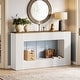 preview thumbnail 19 of 32, Modern Console Table, 55-Inch Wood Entryway Table with Storage