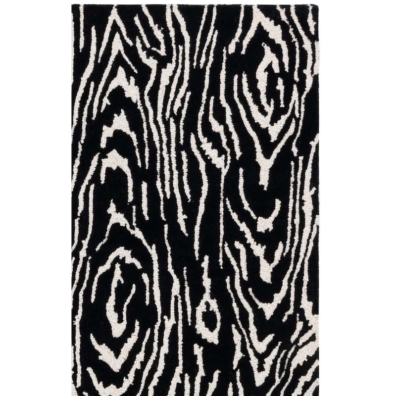 SAFAVIEH Handmade Ebony Thouraya Modern & Contemporary Wool Rug