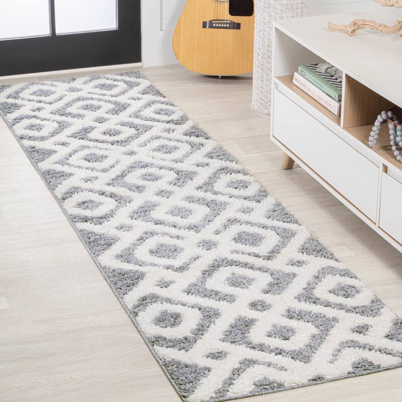 JONATHAN Y Monique Tropical Leaves Area Rug