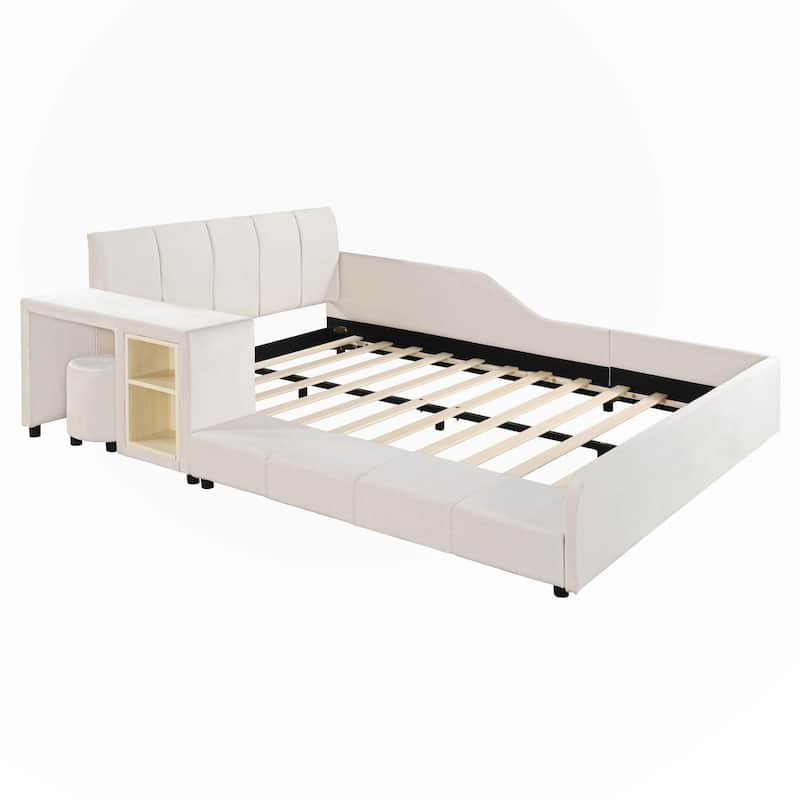 Full Size Upholstered Grounded Bed