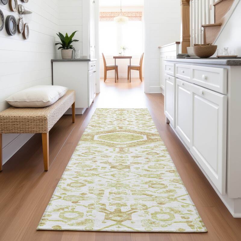 Premium Washable Super Soft Traditional Global Mayfield Rug - Ivory - 2'3" x 7'6"