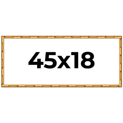 45x18 Frame Gold Bamboo Picture Frame Modern Photo Frame Includes UV Acrylic Shatter Guard Front Acid Free Foam Backing Board