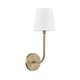 preview thumbnail 1 of 5, Dawson 1- light Wall Sconce Aged  Brass