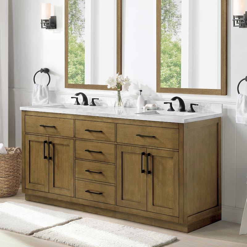 Athea Bathroom Vanity with White Engineered Marble Top