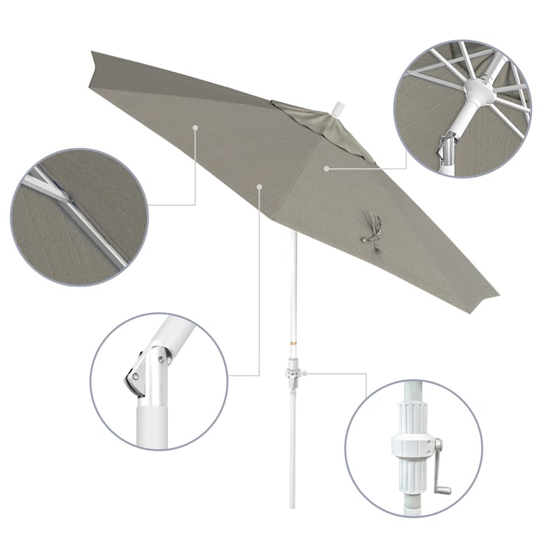 Okaloosa 9ft Deluxe Crank Lift Umbrella by Havenside Home, Base Not Included