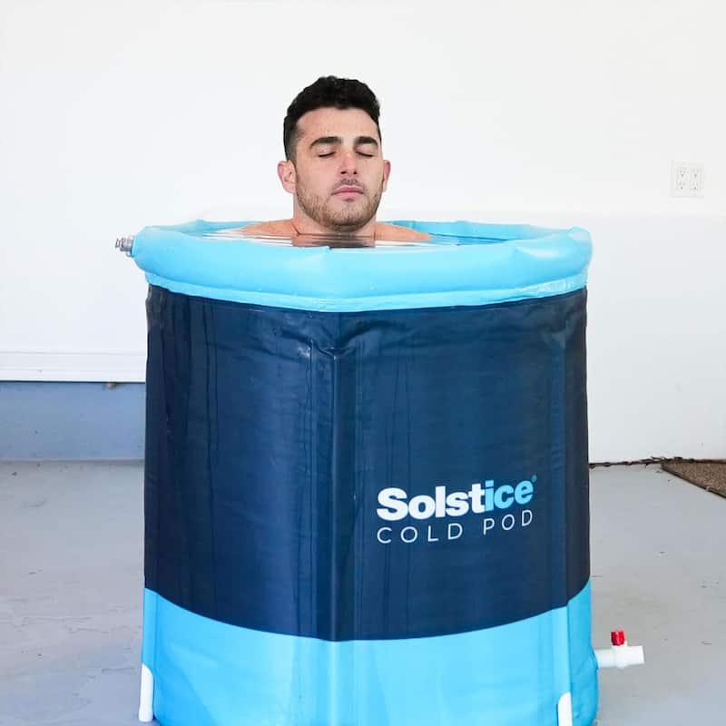 Solstice Cold Pod Plunge 84.5 Gallon Ice Bath Tub with Large Lid and Carry Bag - 8