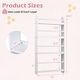 preview thumbnail 13 of 18, Costway Kids Bookshelf, 4-Tier Wall Mounted Book Shelf for Toys,