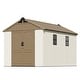 preview thumbnail 47 of 117, Patiowell 8' x 6' / 8' x 8' / 8' x 10 '/ 8' x 12' Plastic Outdoor Shed With Floor for Patio Furniture, Tools (Kick-It Shed)