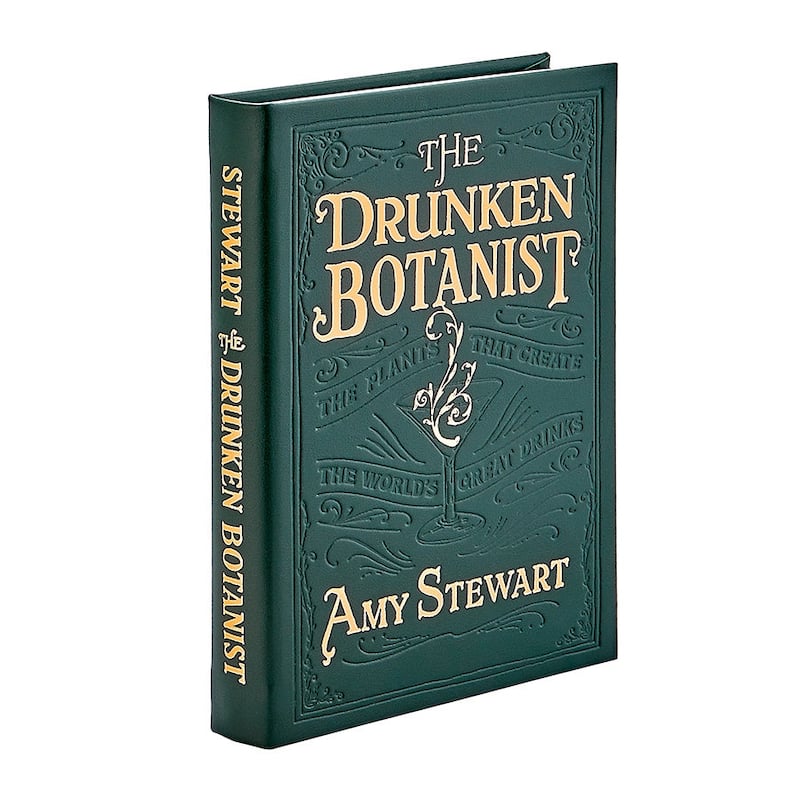 Graphic Image The Druken Botanist Coffee Table Book, Leather, Green
