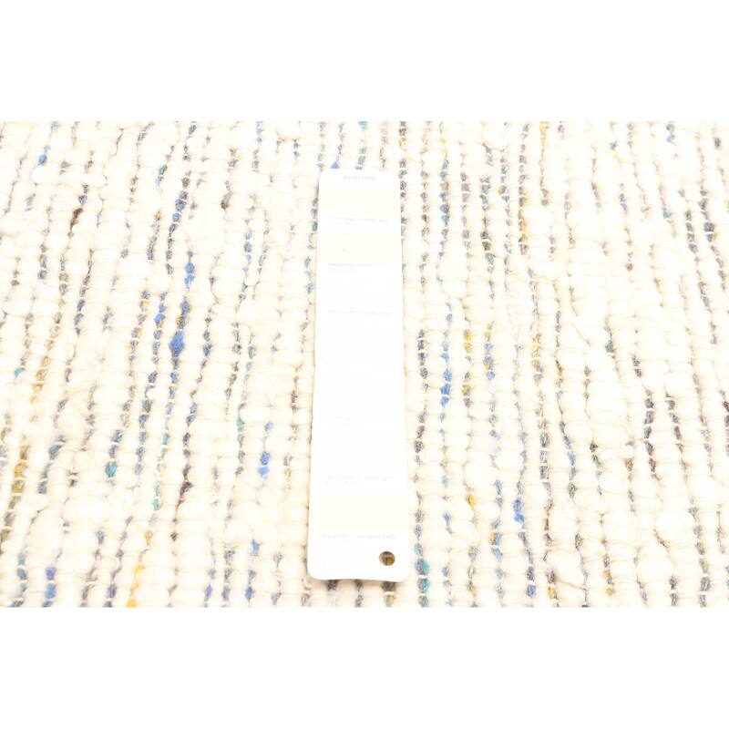 ECARPETGALLERY Braid weave Sienna Cream Wool Rug - 4'11 x 7'11