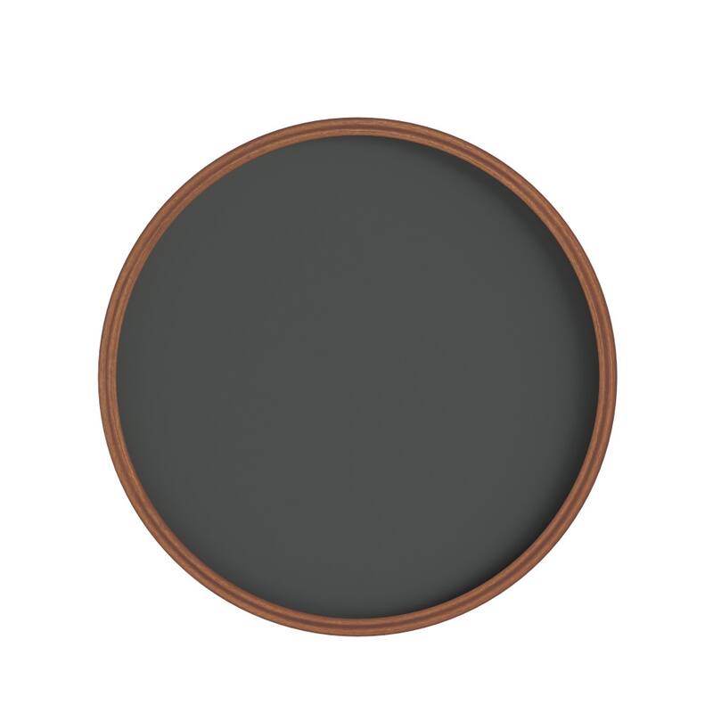 Set of 2 Commercial Grade Round Wood Framed Wall Mount Chalkboards