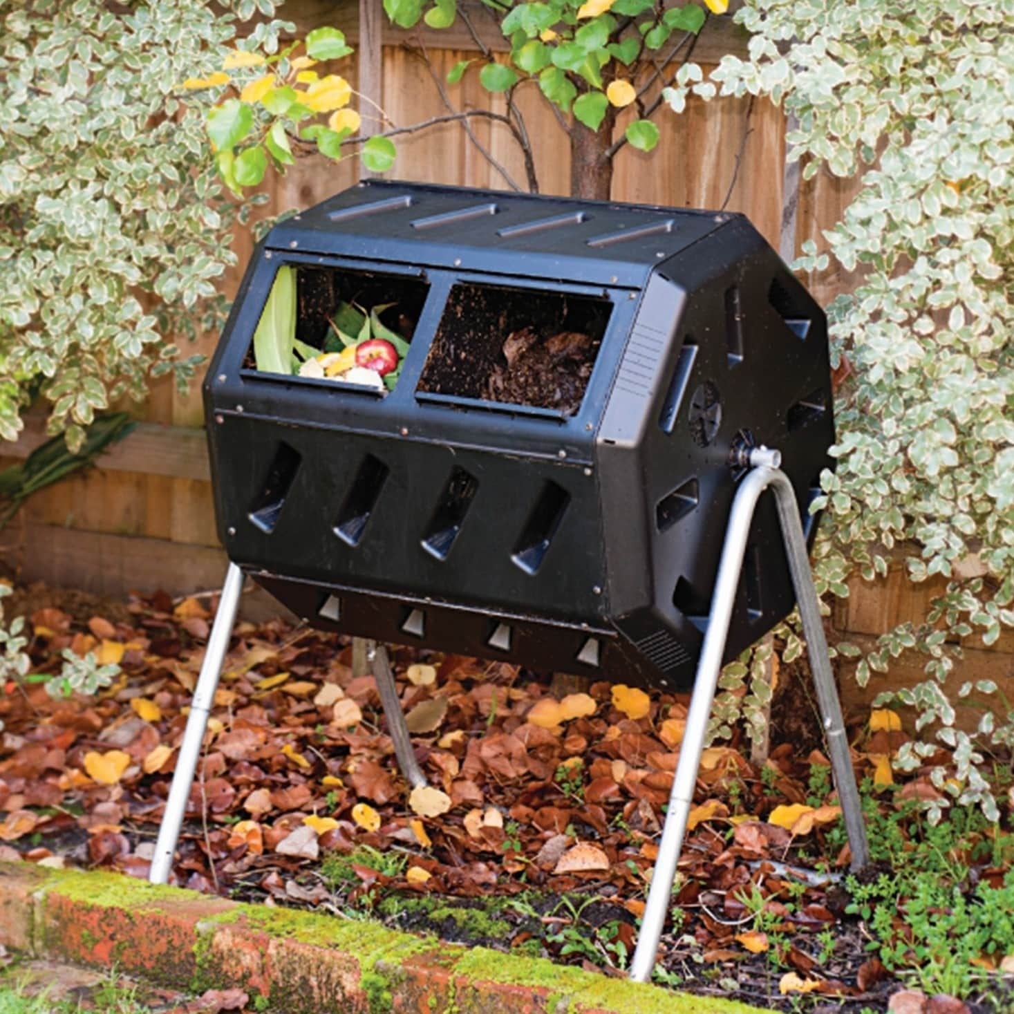 Modern Home Composting Bundle - 1.3 Gallon Kitchen Compost Bin = 3 Yea