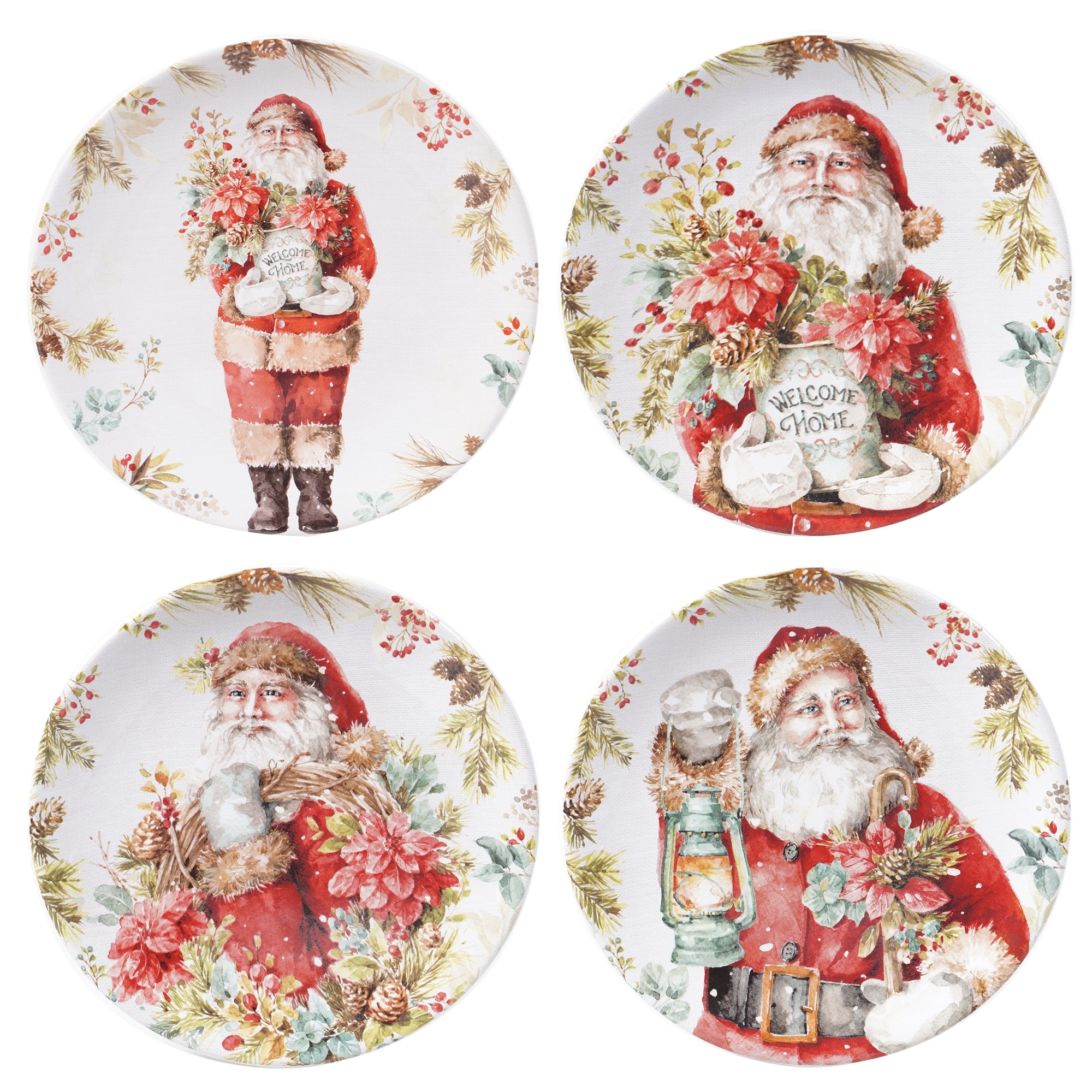 Certified International Christmas Story 9-inch Salad/Dessert Plates (Set of 4)