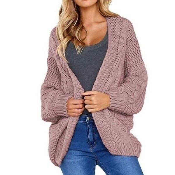 Open front chunky cardigan Clearance