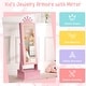 preview thumbnail 6 of 14, GIMMYFIVE Kids Jewelry Armoire, Child Jewelry Cabinet with Led Light