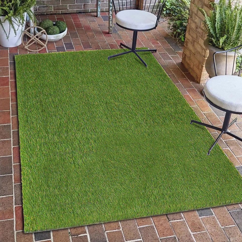 Superior Artificial Grass Lawn Turf Indoor Outdoor Area Rug