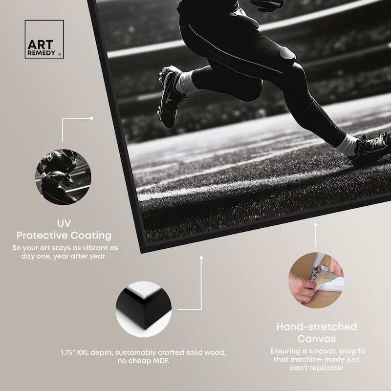 Football Stadium Canvas by Art Remedy