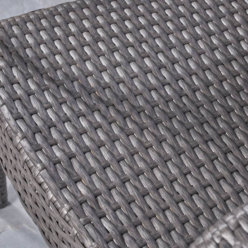 Linwood Outdoor 3 Piece Wood and Wicker Bistro Set by Christopher Knight Home