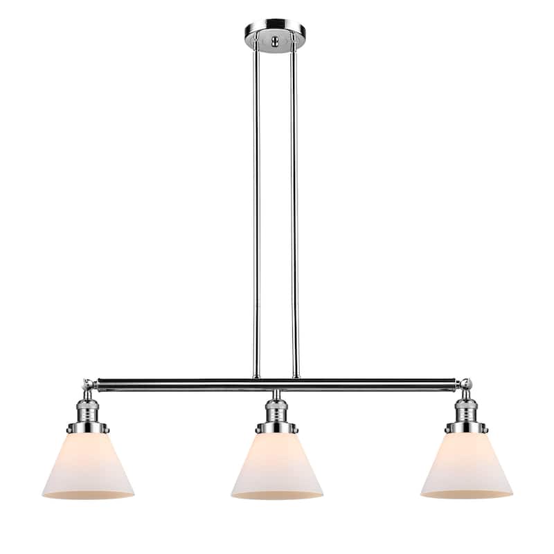 Innovations Lighting Large Cone 3 Light 40" Wide Linear Chandelier