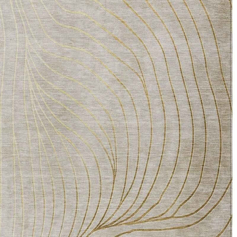 HomeRoots Abstract Transitional Rectangle Outdoor Rug