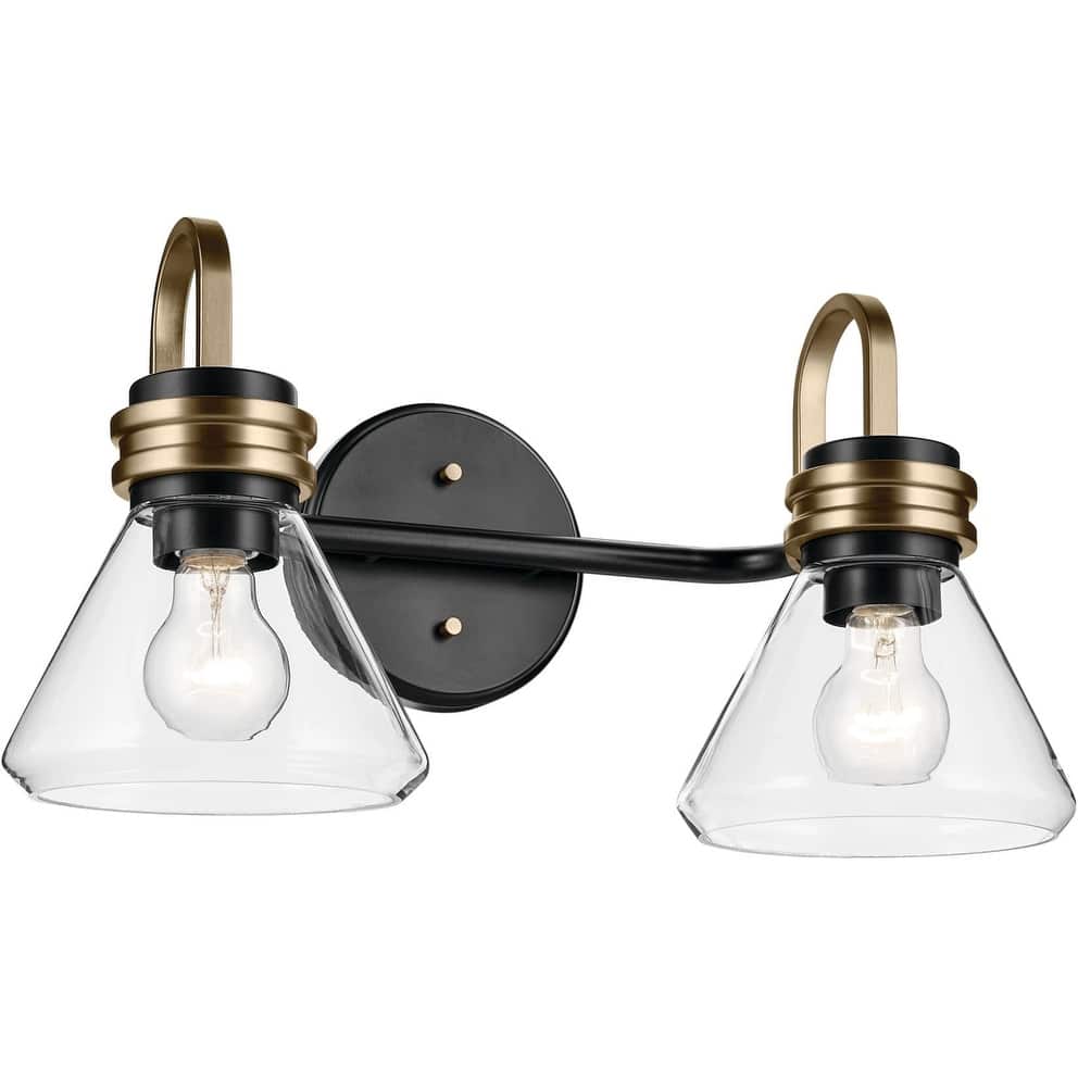 Kichler 55154CLR Farum 2 Light 19" Wide Vanity Light with Clear Glass