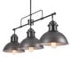 preview thumbnail 7 of 36, 3-Light Industrial Farmhouse Dome Pendant Metal Linear Kitchen Island Pendant Light Oil Rubbed Bronze Finish