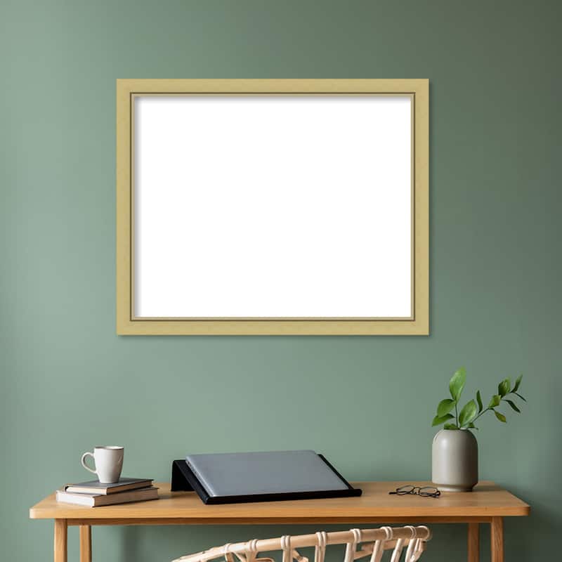 Amanti Art Landon Gold Narrow Framed Dry Erase Magnetic Board