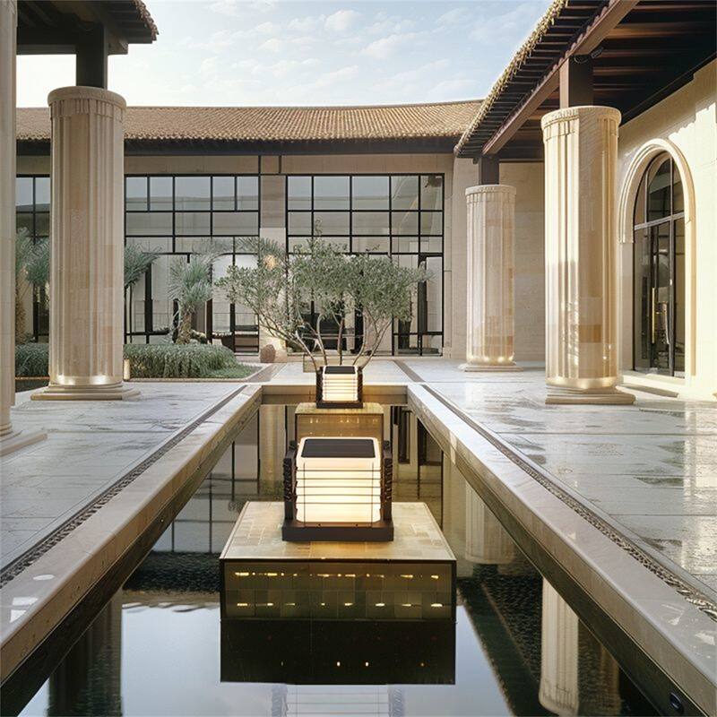 Outdoor Solar Powered Post Light, Outdoor LED Cap Light