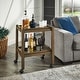 preview thumbnail 8 of 27, Dolores Wood Finish Folding Bar Cart with Two Detachable Trays by iNSPIRE Q Modern Walnut