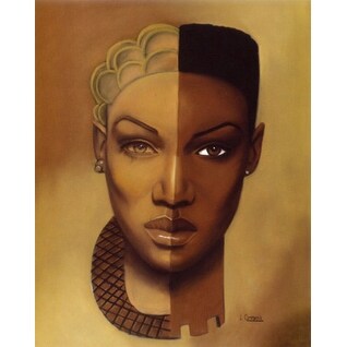 ''Timeless (Female)'' by Laurie Cooper African American Art Print (20 x 14 in.)