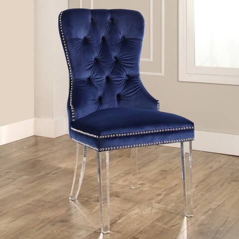 Abbyson Villette Tufted Velvet Dining Chair