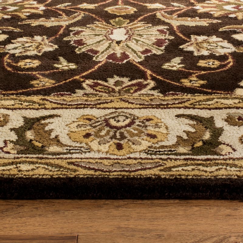 SAFAVIEH Handmade Royalty Julina Brown/ Beige Wool Rug