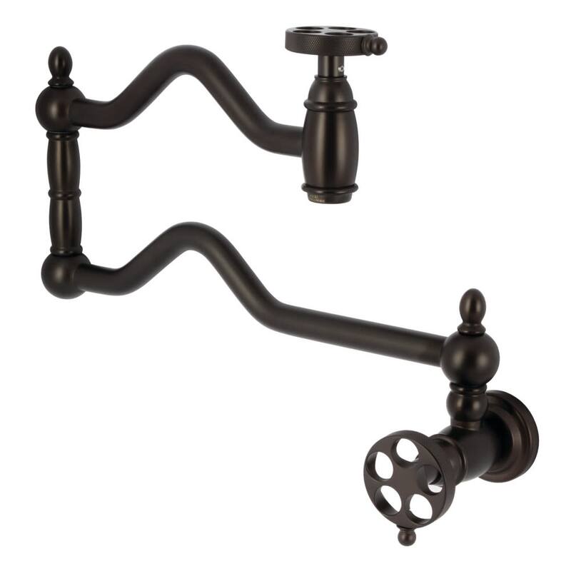 Kingston Brass KS210.RKZ Wendell 4.5 GPM Wall Mounted Single Hole Pot - Oil Rubbed Bronze