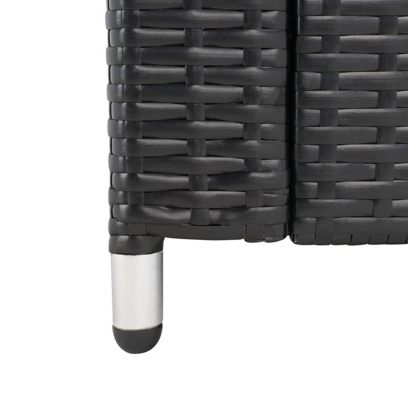 SAFAVIEH Outdoor Living Lorma 4-Piece Patio Set - 55"W x 32"D x 33"H - Black/Light Grey