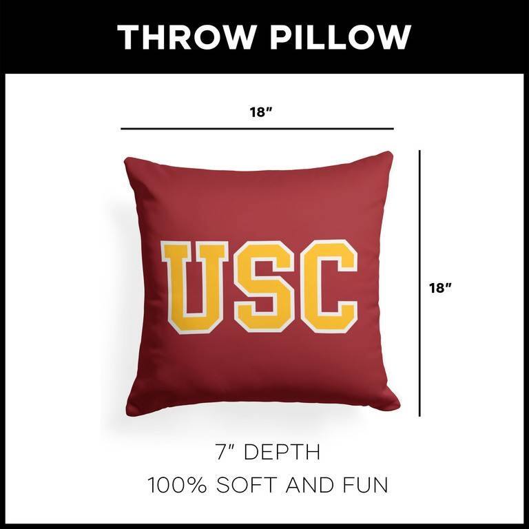 NCAA Campus Crawl 18 Inch Throw Pillow